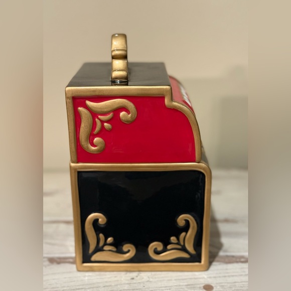 Vintage Fitz & Floyd Game Night Ceramic Cookie Jar - Picture 4 of 8